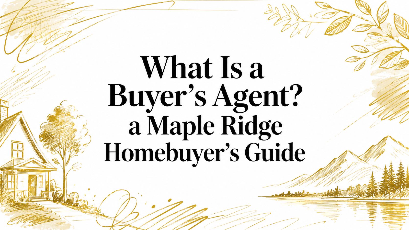 What Is a Buyer's Agent? a Maple Ridge Homebuyer's Guide